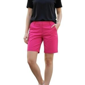 Lady Hagen Women's Golf Shorts Sz 10 Pink Barbiecore High Rise Chino Stretch 6"